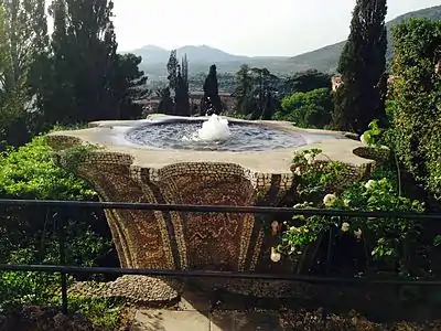 The Fountain of the Bicchierone, seen from the Terrace