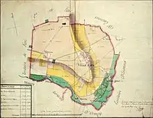 Handwritten color map