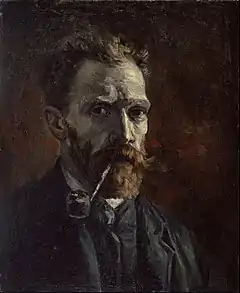 Self-Portrait with Pipe, 1886Van Gogh Museum, Amsterdam (F180)