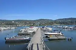 View of the village harbour