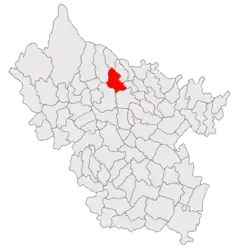 Location in Buzău County