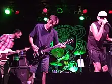 Violent Apathy at St. Andrews Hall on July 31, 2010.  Left to right: J.C. Graves, Tommy Fuller, Eliot Rachman, and Kenny Knott.  (Richard (Dick) Bowser present, not shown)