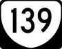 State Route 139 marker