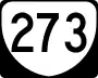 State Route 273 marker