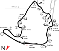 North Course2.250 mi (3.621 km) 17 turns