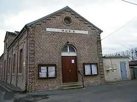 The town hall in Vironchaux