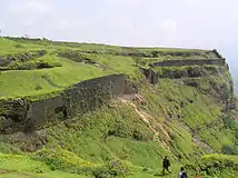 Visapur fort walls from outside