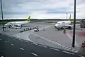 Riga International Airport, airBaltic Boeing 737-500 at the stands