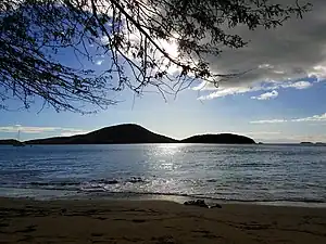 View of Melones Beach in Culebra from Quebrada Vueltas