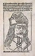 A 1491 engraving from Bamberg, Germany, depicting Dracole wayda