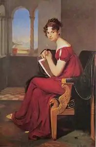 Young Lady with Drawing Pad (1816)