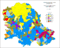 Language map of Vojvodina - settlements data (1910 census)