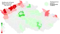 Turnout by district compared with national turnout.