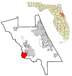 Location in Volusia County and the state of Florida