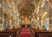 Closeup of the baroque high altar