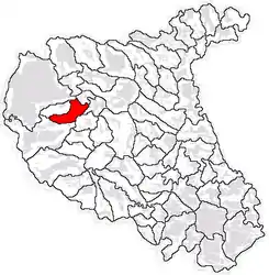 Location in Vrancea County