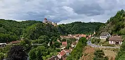 Panorama of the market town