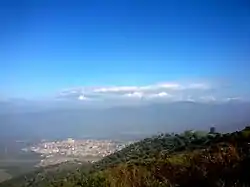 Vue of the capital of Tadmait's commune, from the heights of Mount Sidi Ali Bounab.