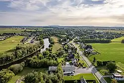 Aerial view of Upton