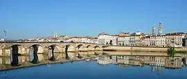 The river Saône in Mâcon