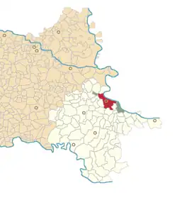 Location of Vukovar Municipality