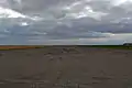 Ground level view of a runway at the Vulcan/Kirkcaldy Aerodrome