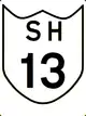 State Highway 13 shield}}