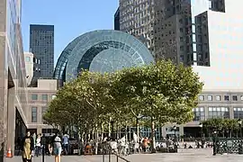 Exterior of the Winter Garden Atrium from the riverside in 2008