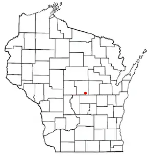 Location of Belmont, Portage County, Wisconsin