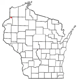 Location of Blaine, Wisconsin