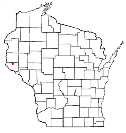 Location of Martell, Wisconsin