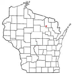 Location of Nashville, Wisconsin