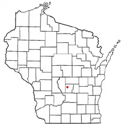 Location of Westfield (town), Marquette County, Wisconsin