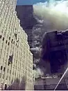 WTC 7's western facade, with heavy smoke from its south face visible.