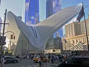 The World Trade Center Hub in New York City by Santiago Calatrava, 2016