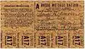 Basic mileage ration stamps for 1934 Plymouth