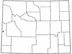 Location of Smoot, Wyoming