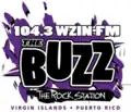 Former WZIN logo as The Buzz from 2003 to 2022.