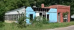 Buildings on Showboat Boulevard in Pauline, August 2017