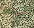 Waarschoot on the Ferraris map (around 1775)