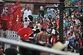 Indian BSF personnel and Pakistani Rangers during the Wagah-Attari border ceremony.