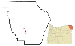 Location in Oregon