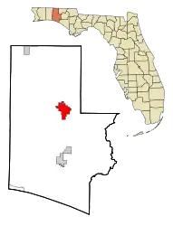 Location in Walton County and the state of Florida