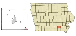 Location of Eldon, Iowa