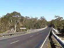 Warri Bridge, which crosses the Shoalhaven River near Braidwood.