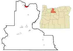 Location in Oregon