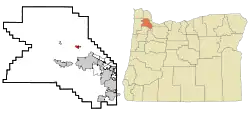 Location in Oregon