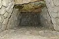 Inside burial chamber