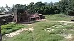 Aam Khas Bagh, Sirhind: Fountain channels with fountain, flower Beds, falls etc. in front of  Hamam, Naugharana and Sardkhana