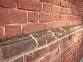 Historic Flemish Bond and Water Table at the Shindler House (ca. 1795)